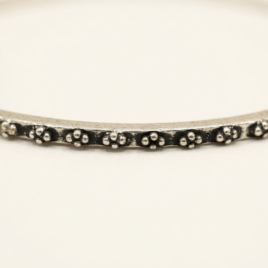 ZEVARAZ Kala Rekha Silver Bangle