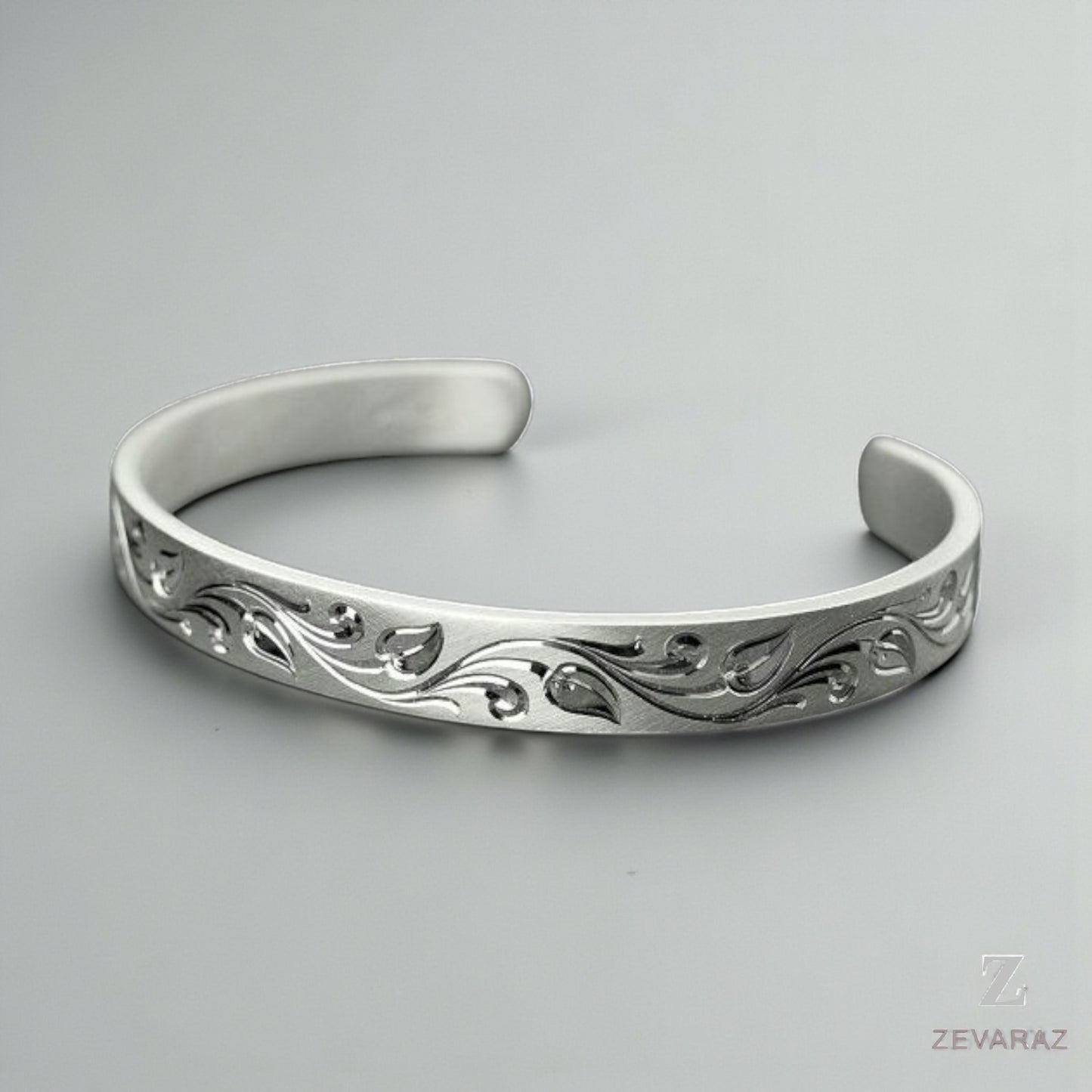 Leaf Motif Sterling Silver Bracelet