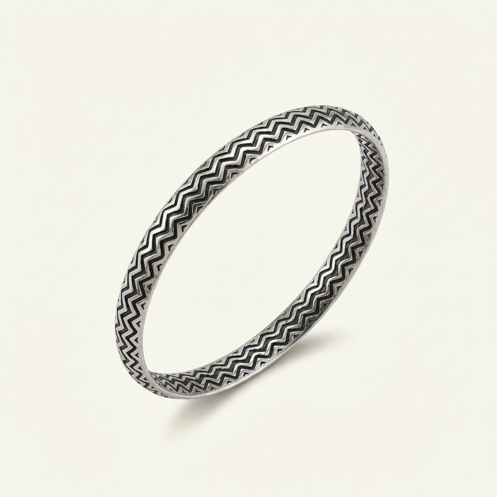 ZEVARAZ Little Rekha Oxidised Baby Kada