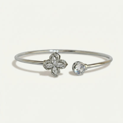 ZEVARAZ Nira Minimal Silver Bracelet