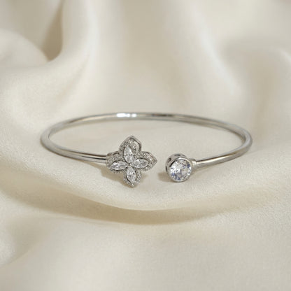ZEVARAZ Nira Minimal Silver Bracelet