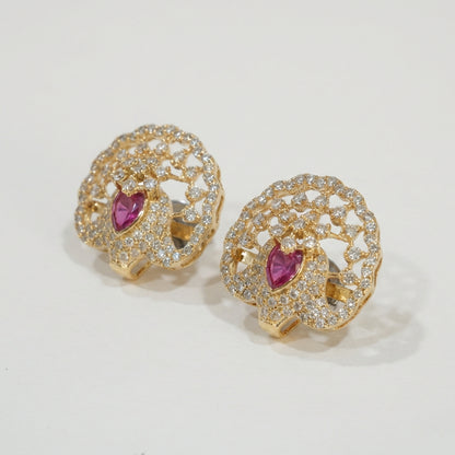 ZEVARAZ Ratna Mayur Pankh Studs