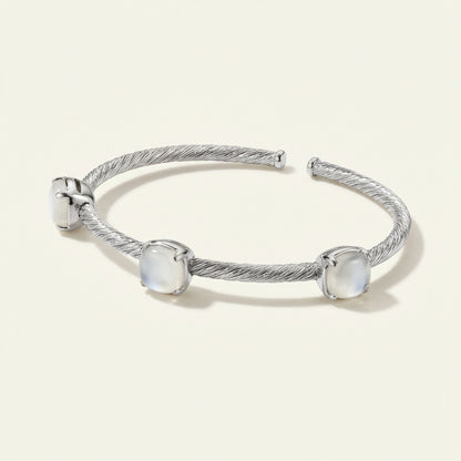 ZEVARAZ Sia Moonstone Silver Bracelet