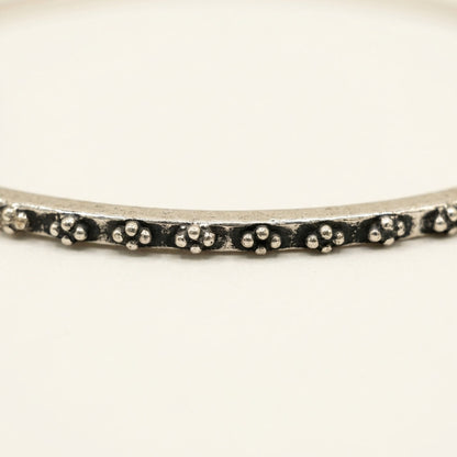 ZEVARAZ Kala Rekha Silver Bangle